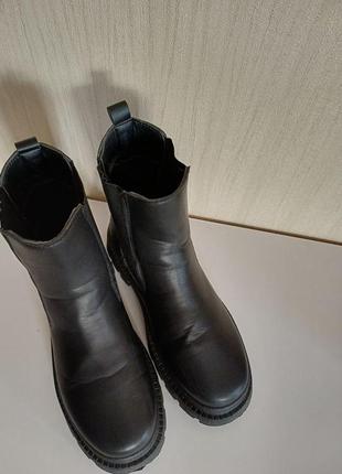Ботинки-слипоны, ботинки сапоги женские, ботильоны  🎨 цвет: черный  👢 размер: 406 фото