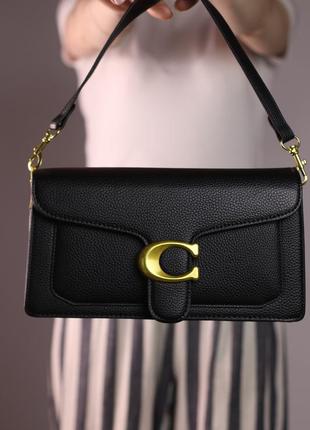 Женская сумка coach tabby black, женская сумка коуч черного цвета4 фото