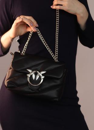 Женская сумка pinko love big puff small black, женская сумка, пинко черного цвета4 фото