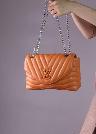 Жіноча сумка louis vuitton foxy, женская сумка, брендова сумка луї віттон, рудого кольору