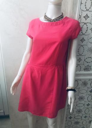 Ярко розовое платье mango2 фото