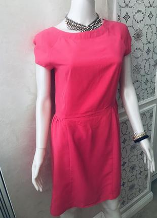 Ярко розовое платье mango3 фото