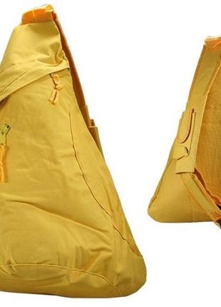 Рюкзак однолямковий, на одне плече 15l portfolio жовтий