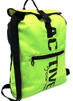 Спортивный рюкзак-мешок corvet 13l , салатовый1 фото