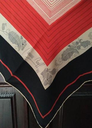 Коллекционный шелковый платок maggy rouff paris  . винтаж раритет.3 фото