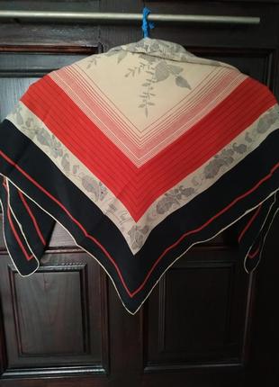 Коллекционный шелковый платок maggy rouff paris  . винтаж раритет.2 фото