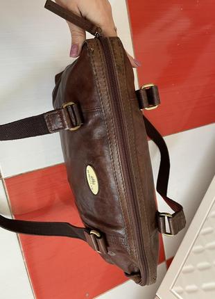 Шикарная объемная кожаная сумка rowallan/100%кожа3 фото