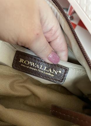Шикарная объемная кожаная сумка rowallan/100%кожа6 фото
