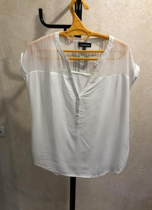 Біла жіноча блуза --- 38 розмір --- котонова