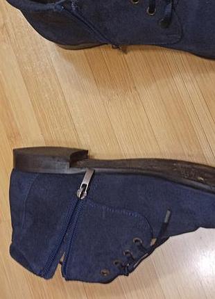 Ботинки женские замшевые4 фото