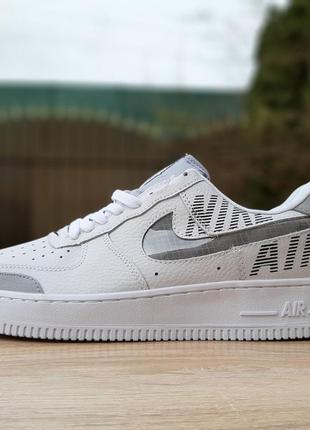 Класні чоловічі кросівки nike air force 1' 07 низькі білі