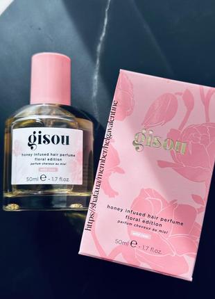 Gisou honey infused hair perfume - wild rose парфум для волосся, лімітована версія з трояндою