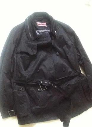 Стильная черная легкая демисезонная женская куртка ветровка большой размер 52-544 фото