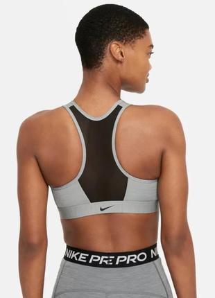 Спортивний топ жіночий nike women’s medium-support padded zip-front sports bra оригінал2 фото