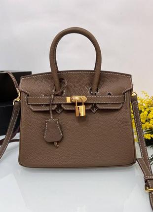 Сумка hermes birkin шикарная мягкая кожа 25 cm