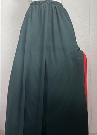 Спідниця юбка асиметрична довга в підлогу з підкладом3 фото