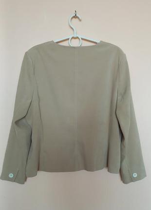 Бежевий піджак, жакет, молочний пиджак, піджак класичний 54-56 р.4 фото