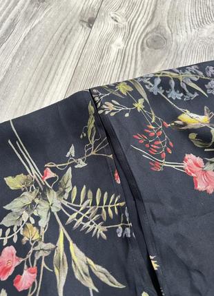 Вишукана сорочка в квітковий принт з натурального шовку silk ♥️7 фото