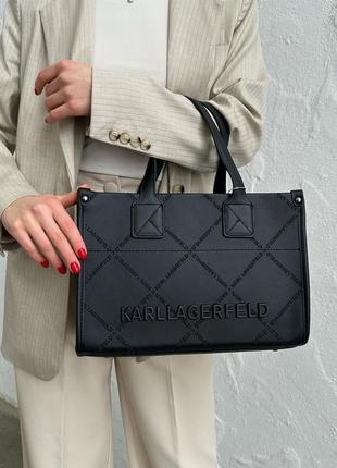 Жіноча шкіряна сумка у стилі karl lagerfeld2 фото