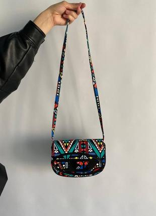 Жіноча сумка якісна яскрава з двома ремінцями, стильна сумка diesel indians4 фото