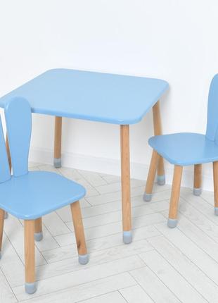 Дитячий столик із двома стільчиками 04-025blakytn-2 синій1 фото
