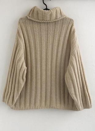 Шерсть мохер альпака шикарный бежевый свитер оверсайз9 фото