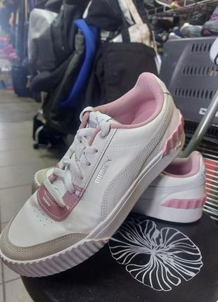 Кросівки puma carina lift white/pink 374141-011 фото