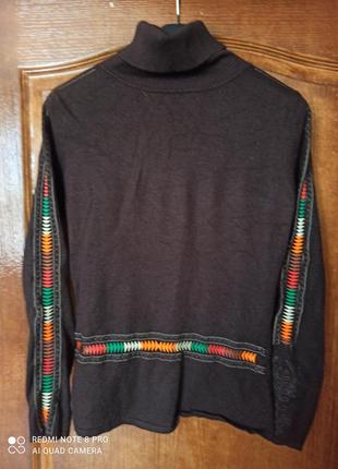 Свитер з орнаментом р. 44-50 пог 50 см