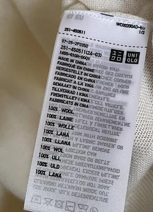 Пуловер uniqlo, 100%вовна6 фото