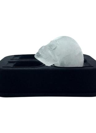 Силіконова форма для льоду cumenss череп black5 фото