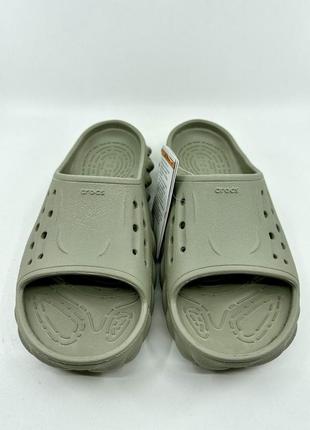 Крокс слайд екхо шльопанці сірі crocs echo slide elephant grey4 фото