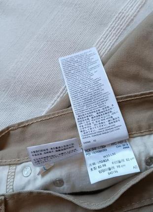 Джинси бежеві  чоловічі levi strauss & co. 511 бавовна 100% р.w32 l3010 фото