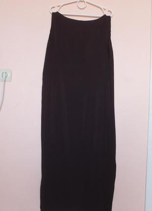 Темно баклажанова сукня пліссе, платье плиссе 52-56 р.3 фото