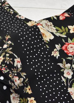 Красива блуза в квітковий принт та горошок new look.3 фото