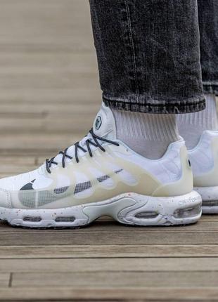 Чоловічі кросівки nike air max tn Black білі найк аір макс тн тераскейп весняні (b)