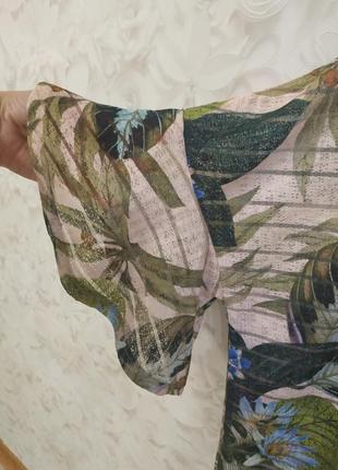 Легка красива блузка в квітковий принт next стан нової2 фото
