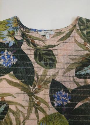 Легка красива блузка в квітковий принт next стан нової3 фото