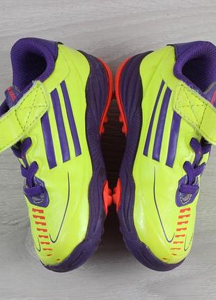 Дитячі кросівки на липучках adidas оригінал, розмір 21 (футбольні сороконіжки)4 фото