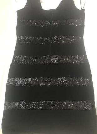 Чорне бандажну сукні/сарафан з паєтками amisu8 фото