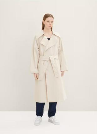 Tom tailor trench coat тренч класичний том тейлор, бежевий