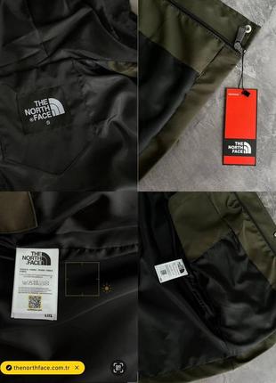 Мужская ветровка the north face из плащевки хаки с черным куртка зе норт фейс весенняя (b)9 фото