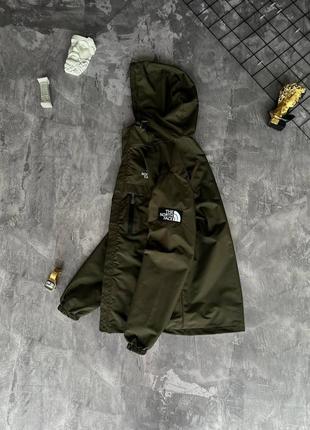 Мужская ветровка the north face из плащевки хаки куртка зе норт фейс весенняя (b)3 фото