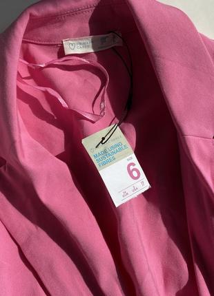 Рожевий піджак жакет кардиган3 фото
