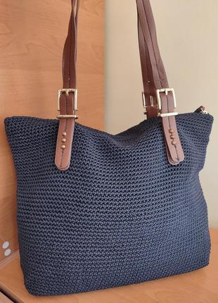 Красивая вязаная сумка, американского бренда the sak1 фото