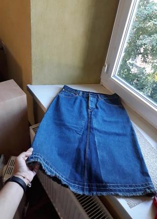 Джинсовая юбка миди levis s1 фото
