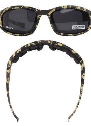 Тактичні окуляри з поляризацією daisy камуфляж  +4 комплекти лінз fds2 фото