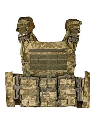 Ua1 плитоноска швидкого скидання cordura 1000d +3 підсумка піксель fds