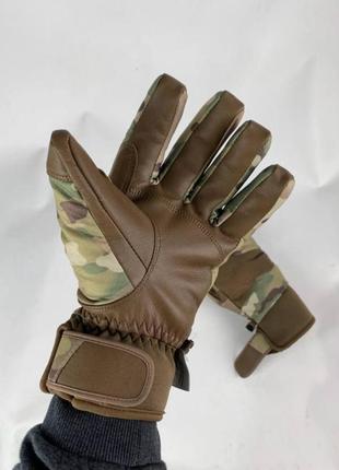 Ua1 рукавиці тактичні теплі мультикам 00834 fds5 фото