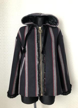 Оригинальное короткое пальто с капюшоном от & other stories, размер 38, укр 46-48-504 фото