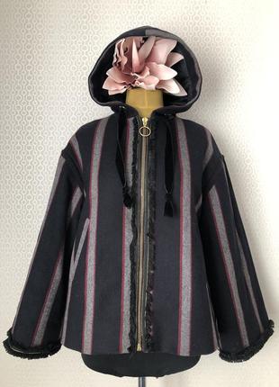 Оригинальное короткое пальто с капюшоном от & other stories, размер 38, укр 46-48-503 фото